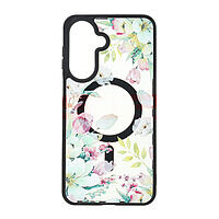 Accesorii GSM - Noutati: Toc TPU+PC MagSafe Botanical Samsung Galaxy A27 Pastel Garden