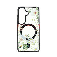 Accesorii GSM - Noutati: Toc TPU+PC MagSafe Botanical Samsung Galaxy S26 White Magnolia