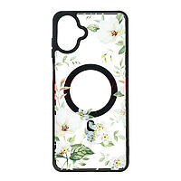 Accesorii GSM - Noutati: Toc TPU+PC MagSafe Botanical Samsung Galaxy A07 4G White Magnolia