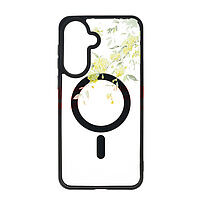 Accesorii GSM - Noutati: Toc TPU+PC MagSafe Botanical Samsung Galaxy A37 Golden Bloom