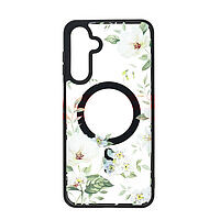 Accesorii GSM - Noutati: Toc TPU+PC MagSafe Botanical Samsung Galaxy A16 4G White Magnolia