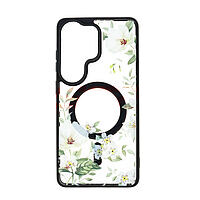 Accesorii GSM - Noutati: Toc TPU+PC MagSafe Botanical Samsung Galaxy S26 Ultra White Magnolia