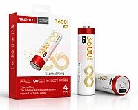 Set 4 acumulatori AA TRANYOO Li-ion, 1.5V, 3600mWh, reincarcabili USB-C