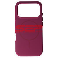 Toc Soft Silicone Magsafe Apple iPhone 18 Pro Dark Cherry