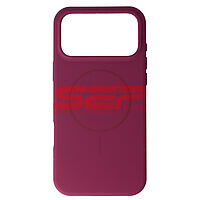 Toc Soft Silicone Magsafe Apple iPhone 18 Pro Max Dark Cherry