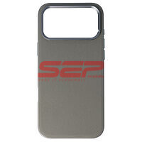 Accesorii GSM - Toc TPU Vegan Leather: Toc TPU Vegan Leather Apple iPhone 18 Pro Max Grey
