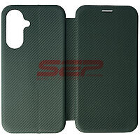 Accesorii GSM - Noutati: Toc FlipCover Round Carbon Samsung Galaxy A27 Green