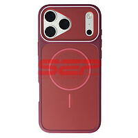 Accesorii GSM - Toc TPU+PC MagSafe Dual Layer: Toc TPU+PC MagSafe Dual Layer Apple iPhone 18 Pro Dark Cherry