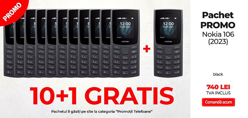 Pachet promo Nokia 106 (2023) 10 + 1 GRATIS !