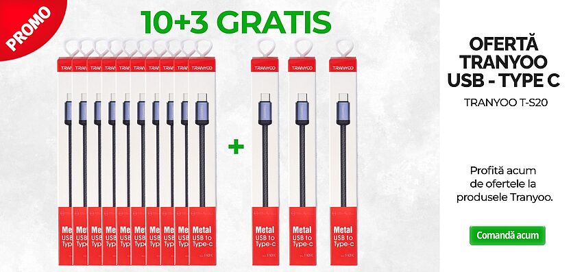 Oferta cablu date Tranyoo T-S20 C 10 + 3